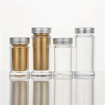 Botol Tambahan Plastik PS dengan Pelapik